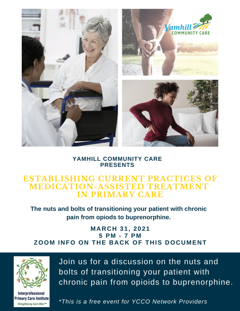 Yamhill Community Care Provider Network Educational Event.